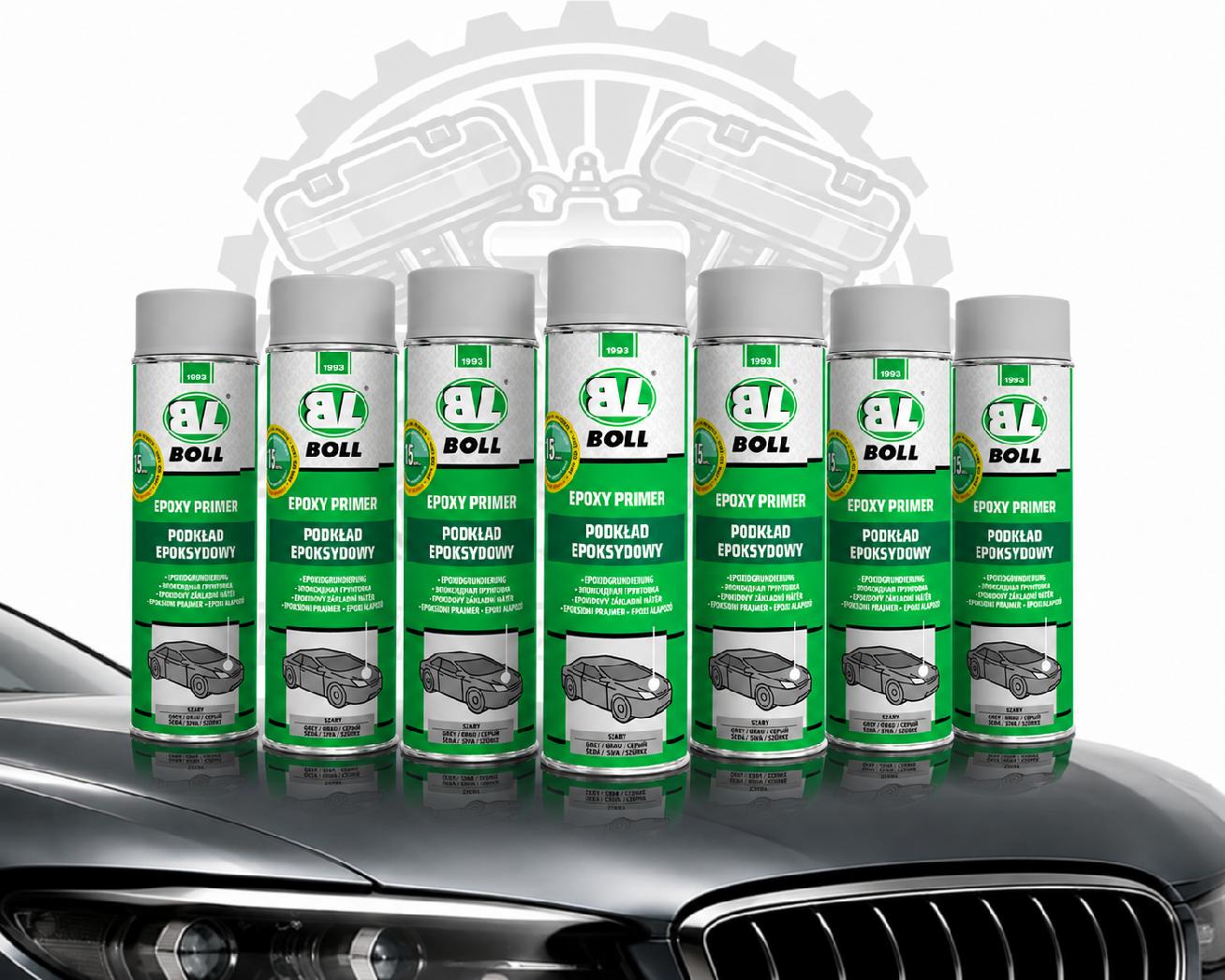 6 X 500ml BOLL 00140142 EPOXY PRIMER Spraydose EP Grundierung Weiß TOP !!!