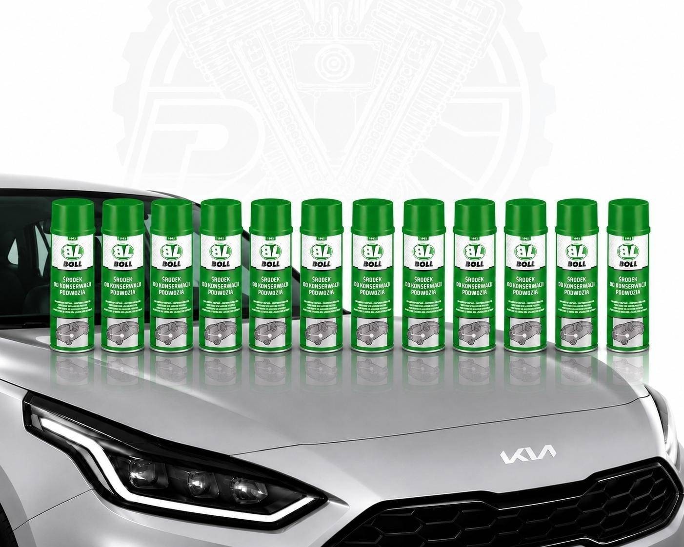 12 x 500ml BOLL 001008 Unterbodenpflegemittel Spray schwarz TOP !!