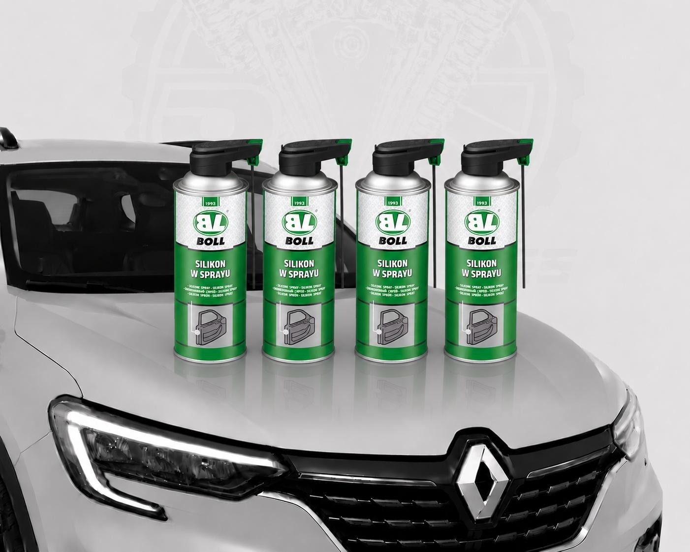 4 x 400ml BOLL 001023 Silikonspray Silikon Spray für Dichtungen Kunststoff