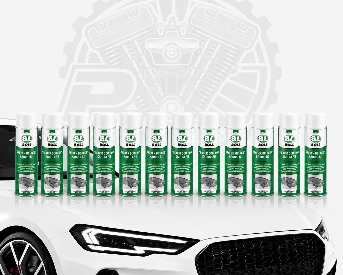 12 X 500ml BOLL 001002 Karosserieschutzspray weiß TOP!!!