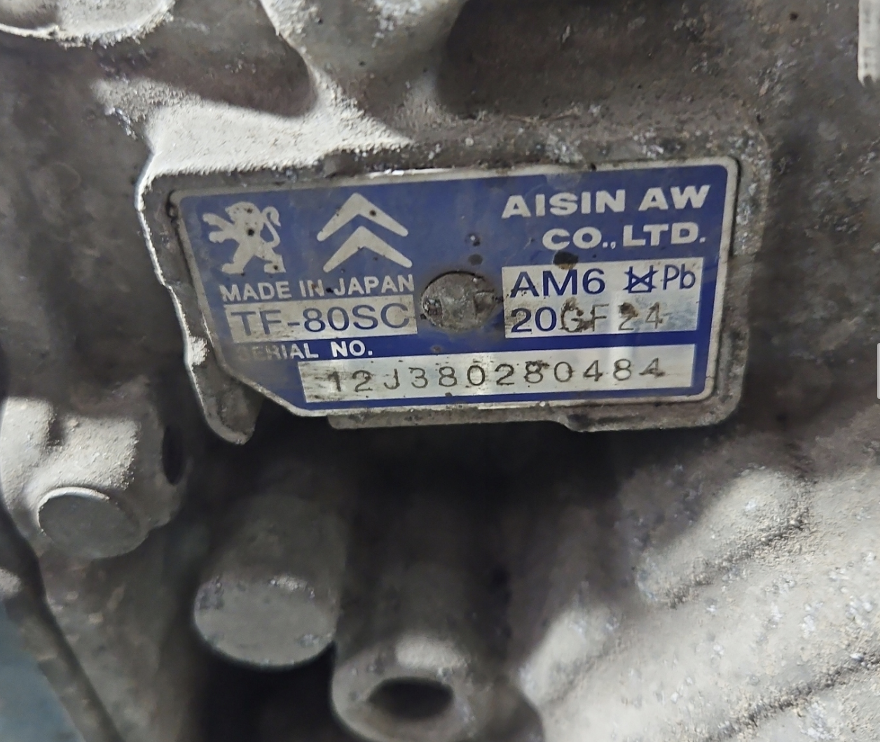 Automatikgetriebe 20GF24 CITROEN C5 III X7 2.0 HDI