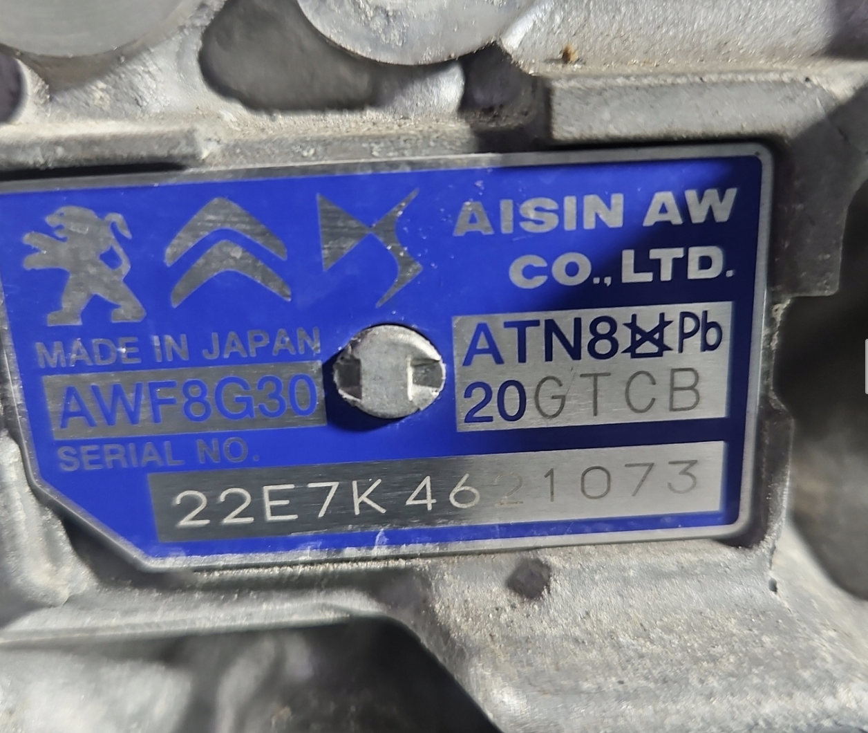 Automatikgetriebe PEUGEOT 3008 II 20GTCB 1.5 HDI