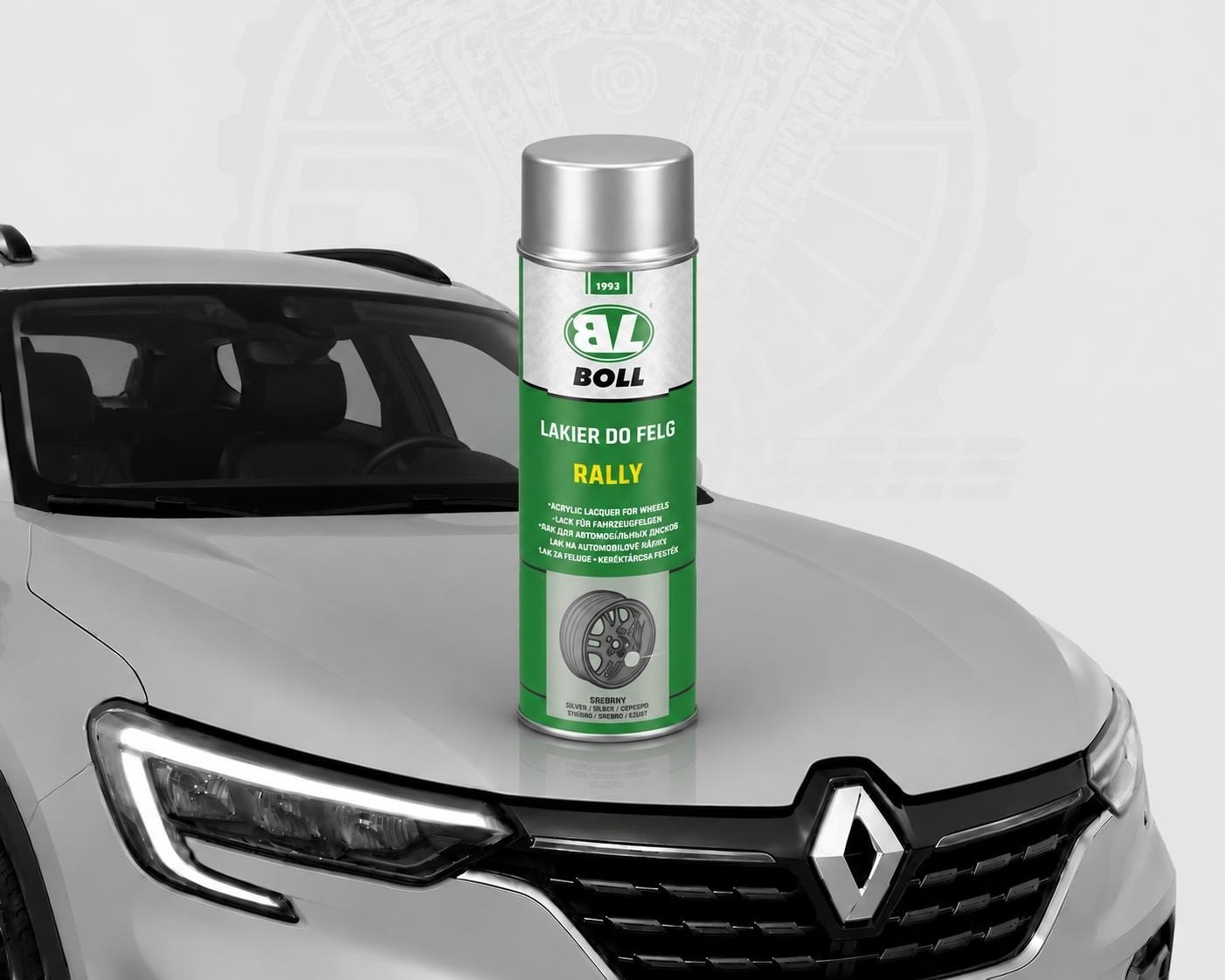 1 x 500ml BOLL 001013 Felgenlack Silber Spray