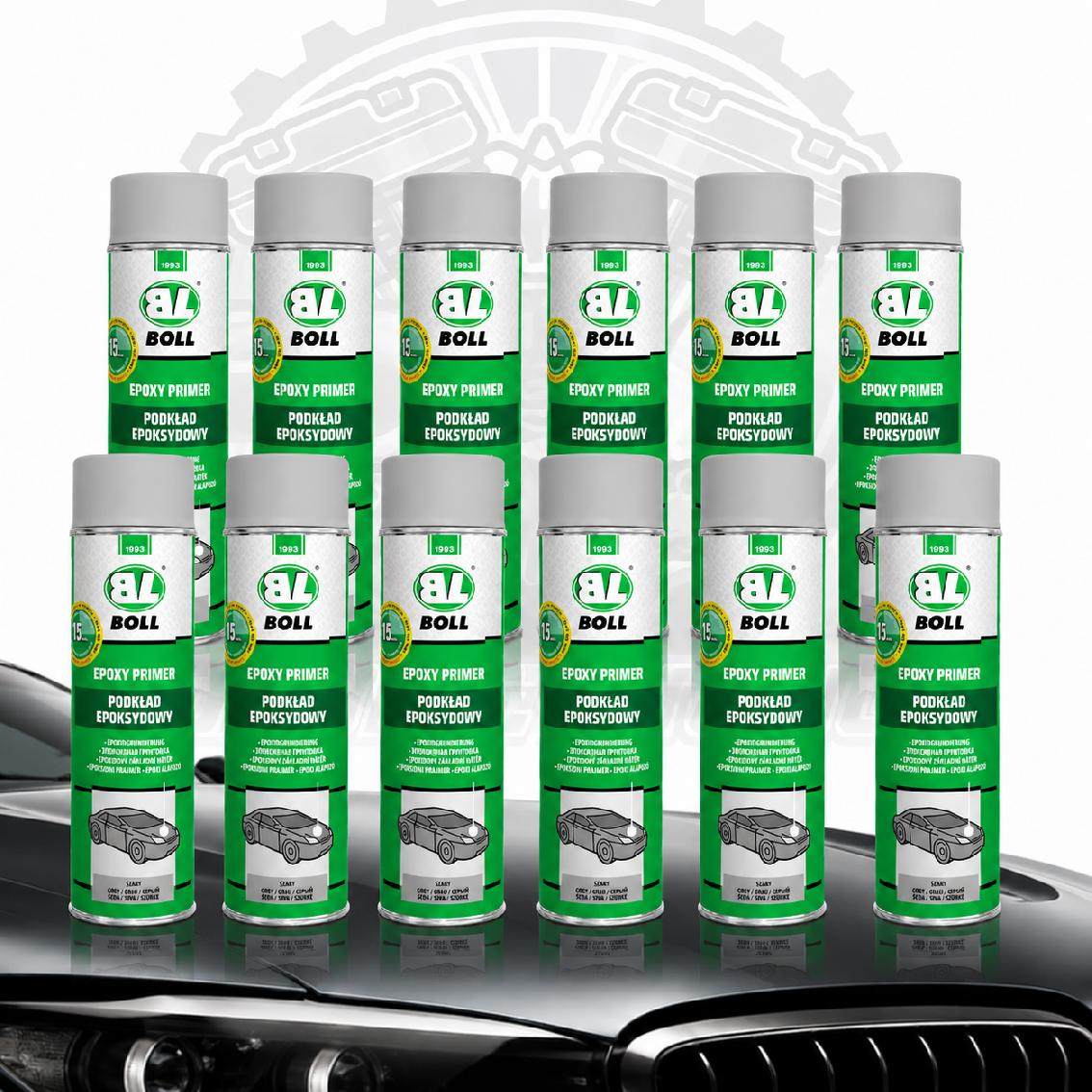 12 X 500ml BOLL 0014014 EPOXY PRIMER Spraydose EP Grundierung GRAU TOP !!!