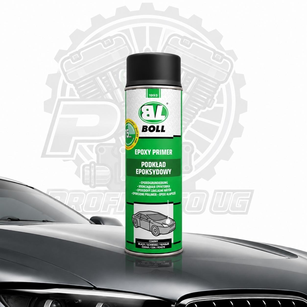 1 X 500ml BOLL 00140141 EPOXY PRIMER Spraydose EP Grundierung SCHWARZ TOP !!!