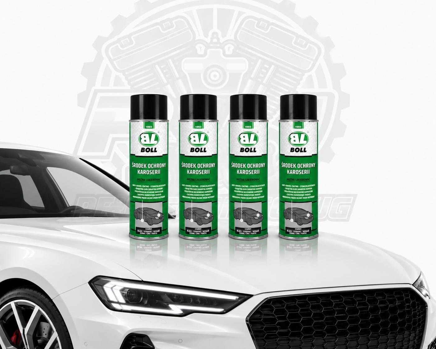 4 X 500ml BOLL 001006 Karosserieschutzspray SCHWARZ TOP!!!