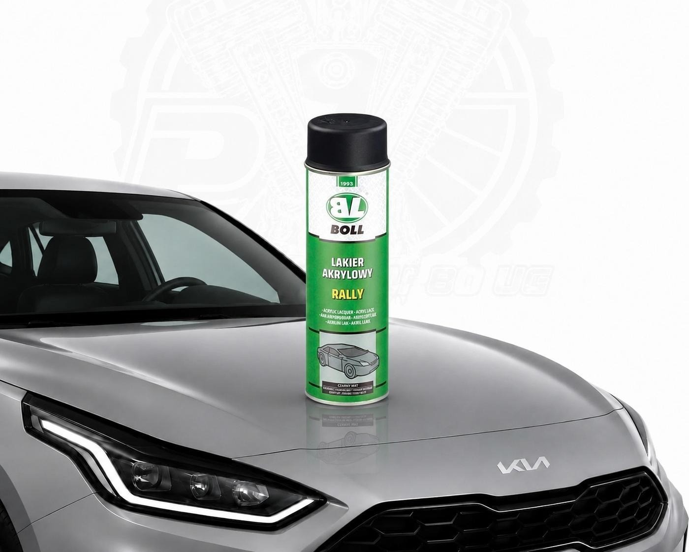 1 x 500ml BOLL 001011  Acryllack Schwarz Matt Spray